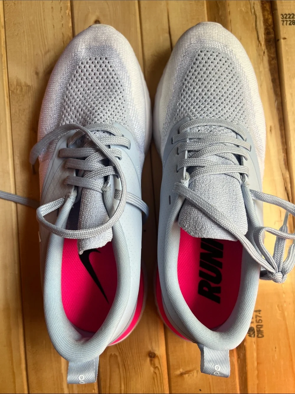 Nike Women’s Light Blue and Pink Running Shoes